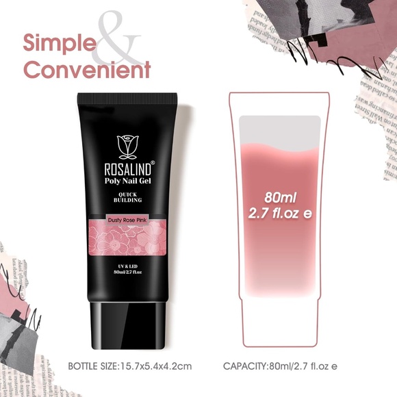 Rosalind Poly Gel Set 2 80ml Each - Picture 4 of 8